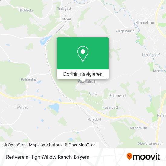 Reitverein High Willow Ranch Karte