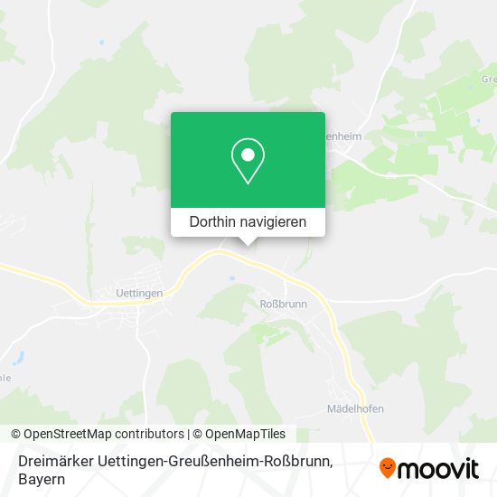 Dreimärker Uettingen-Greußenheim-Roßbrunn Karte