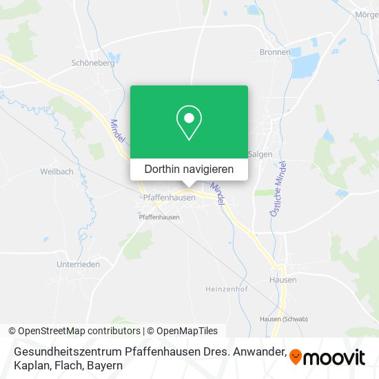 Gesundheitszentrum Pfaffenhausen Dres. Anwander, Kaplan, Flach Karte