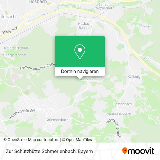 Zur Schutzhütte Schmerlenbach Karte