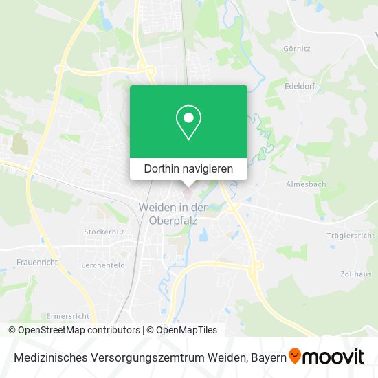 Medizinisches Versorgungszemtrum Weiden Karte