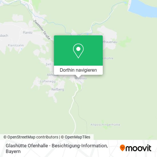 Glashütte Ofenhalle - Besichtigung-Information Karte