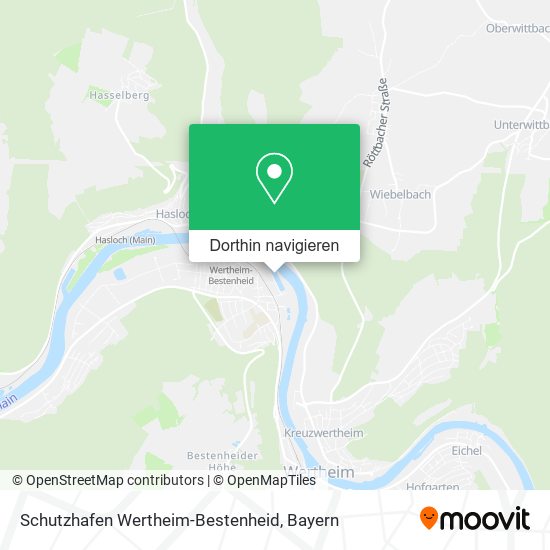 Schutzhafen Wertheim-Bestenheid Karte