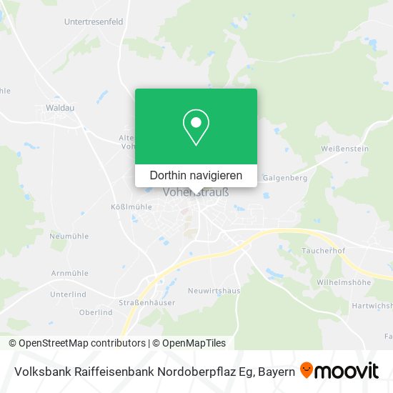 Volksbank Raiffeisenbank Nordoberpflaz Eg Karte