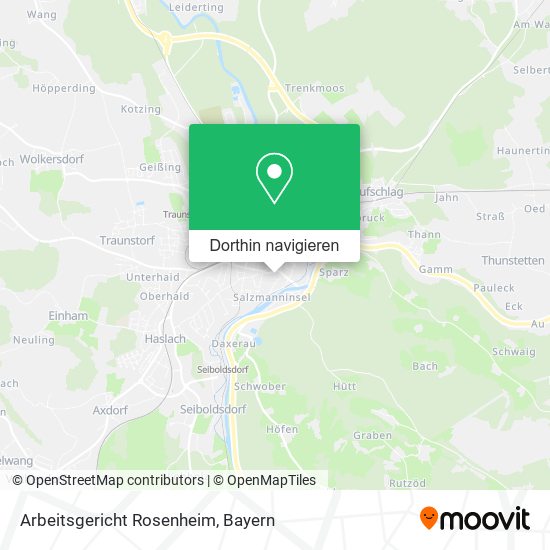 Arbeitsgericht Rosenheim Karte