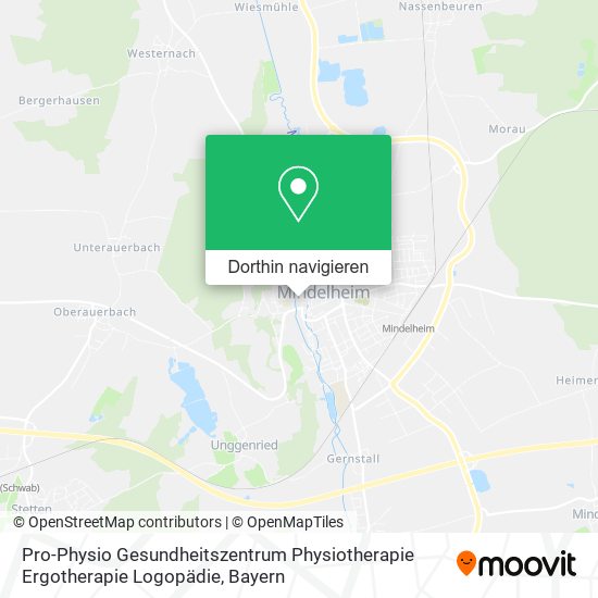 Pro-Physio Gesundheitszentrum Physiotherapie Ergotherapie Logopädie Karte