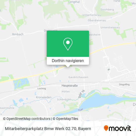 Mitarbeiterparkplatz Bmw Werk 02.70 Karte
