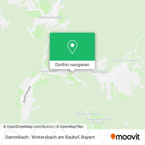 Dammbach - Wintersbach am Bauhof Karte