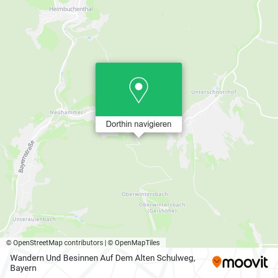 Wandern Und Besinnen Auf Dem Alten Schulweg Karte