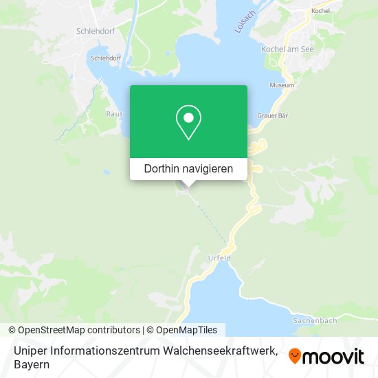 Uniper Informationszentrum Walchenseekraftwerk Karte