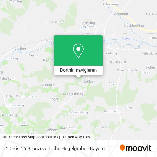 10 Bis 15 Bronzezeitliche Hügelgräber Karte