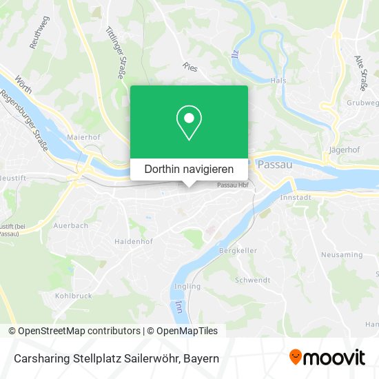 Carsharing Stellplatz Sailerwöhr Karte