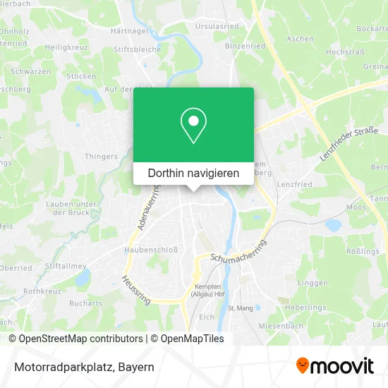 Motorradparkplatz Karte