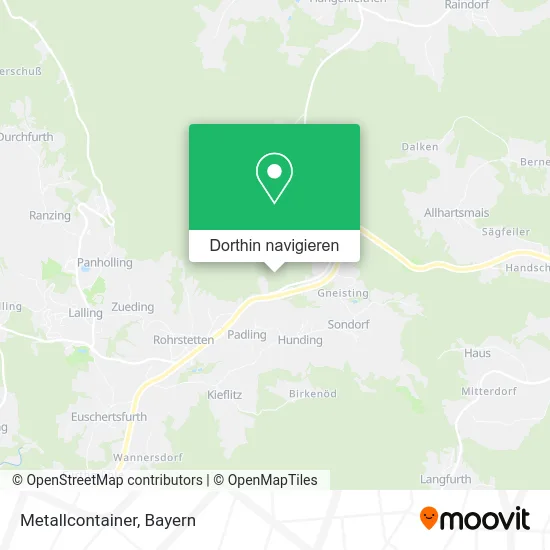 Metallcontainer Karte