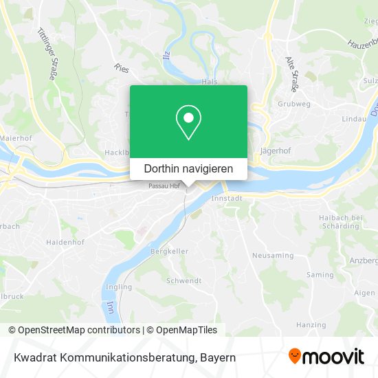 Kwadrat Kommunikationsberatung Karte