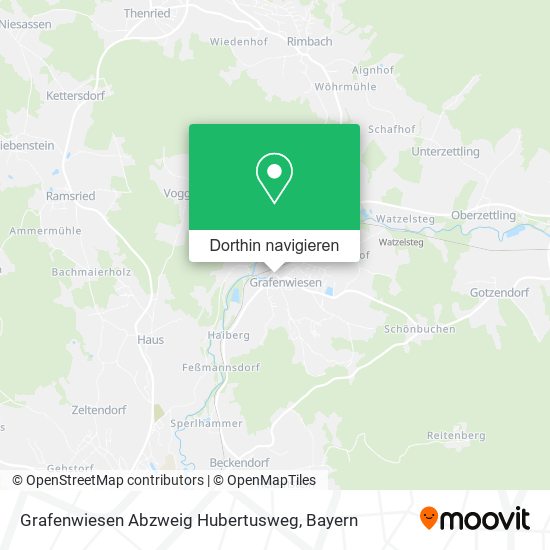 Grafenwiesen Abzweig Hubertusweg Karte