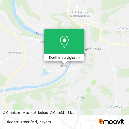 Friedhof Trennfeld Karte