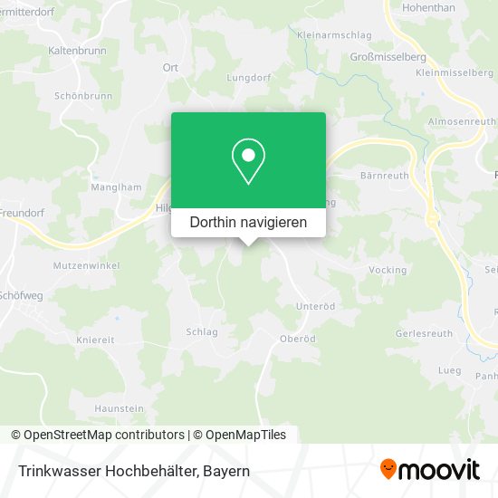 Trinkwasser Hochbehälter Karte