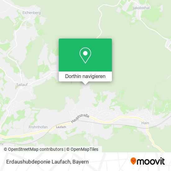 Erdaushubdeponie Laufach Karte