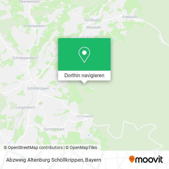Abzweig Altenburg Schöllkrippen Karte