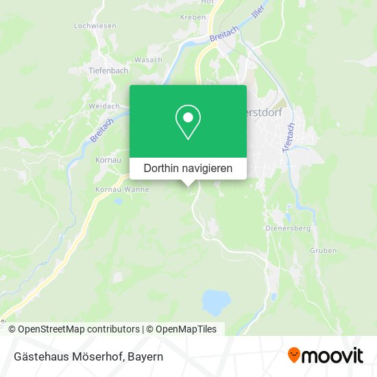 Gästehaus Möserhof Karte