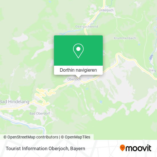 Tourist Information Oberjoch Karte
