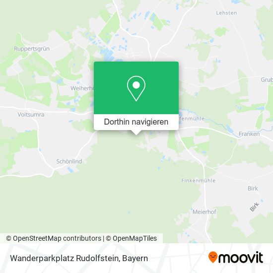 Wanderparkplatz Rudolfstein Karte