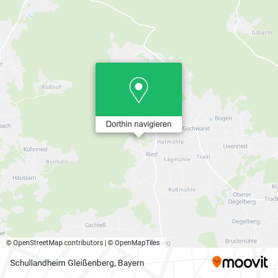 Schullandheim Gleißenberg Karte