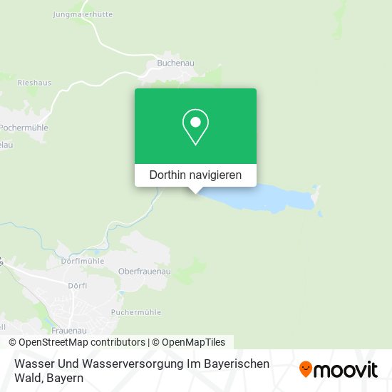 Wasser Und Wasserversorgung Im Bayerischen Wald Karte