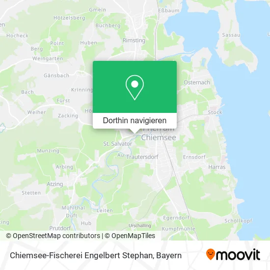 Chiemsee-Fischerei Engelbert Stephan Karte
