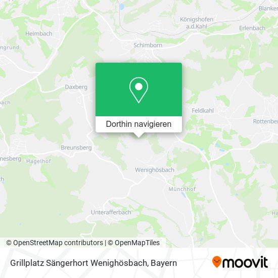 Grillplatz Sängerhort Wenighösbach Karte