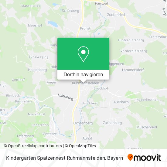 Kindergarten Spatzennest Ruhmannsfelden Karte