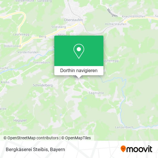 Bergkäserei Steibis Karte