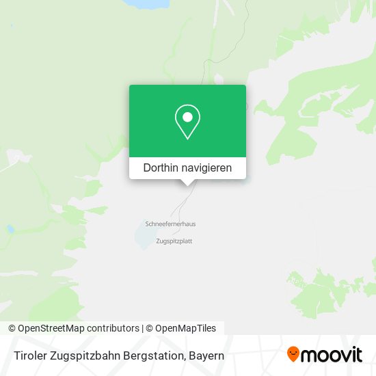 Tiroler Zugspitzbahn Bergstation Karte