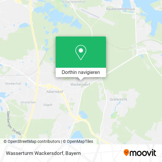 Wasserturm Wackersdorf Karte