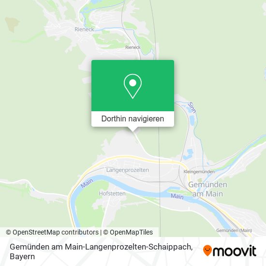 Gemünden am Main-Langenprozelten-Schaippach Karte
