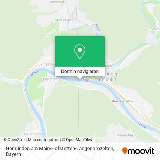Gemünden am Main-Hofstetten-Langenprozelten Karte
