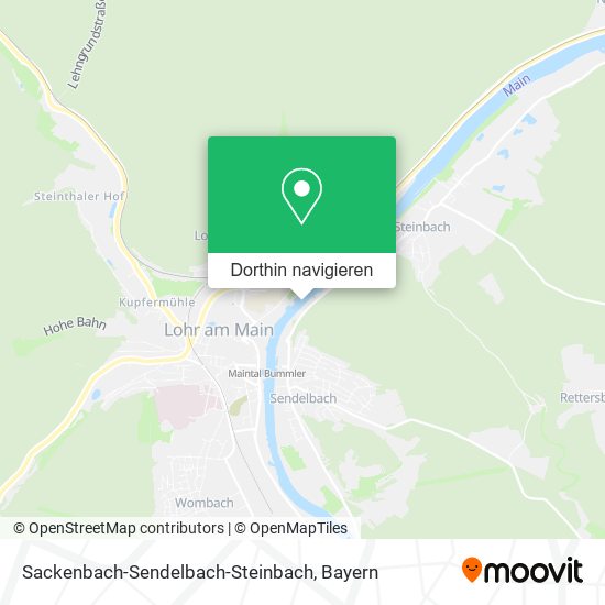 Sackenbach-Sendelbach-Steinbach Karte