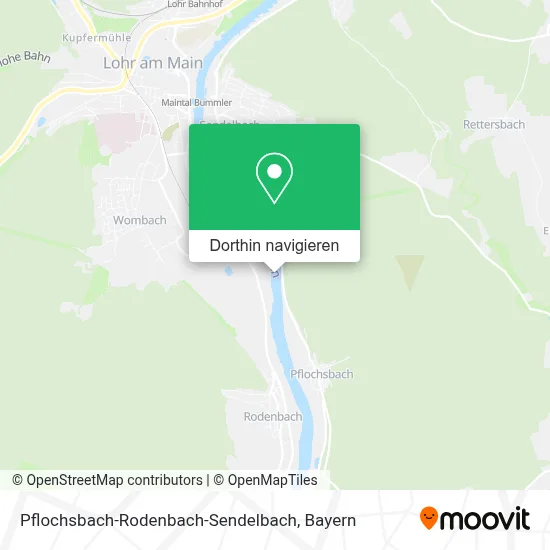 Pflochsbach-Rodenbach-Sendelbach Karte