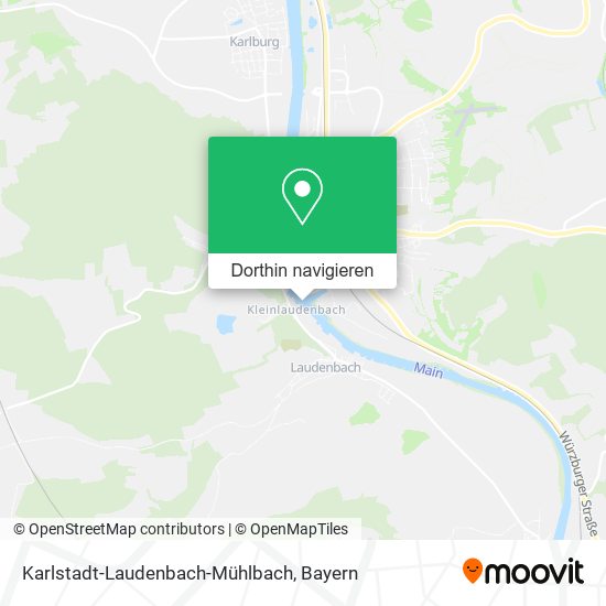 Karlstadt-Laudenbach-Mühlbach Karte