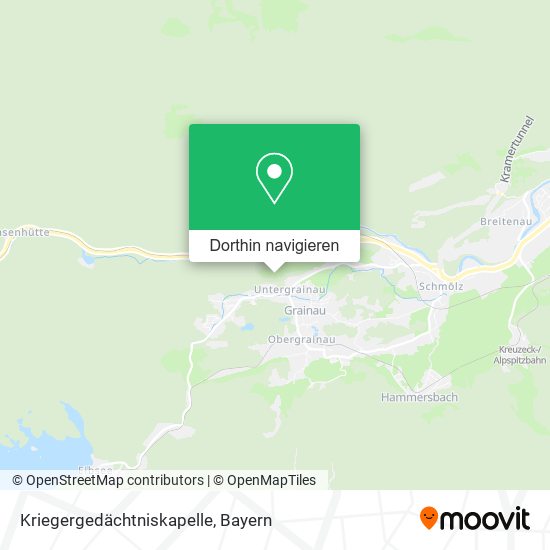 Kriegergedächtniskapelle Karte