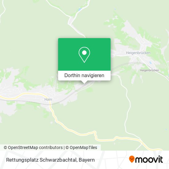 Rettungsplatz Schwarzbachtal Karte