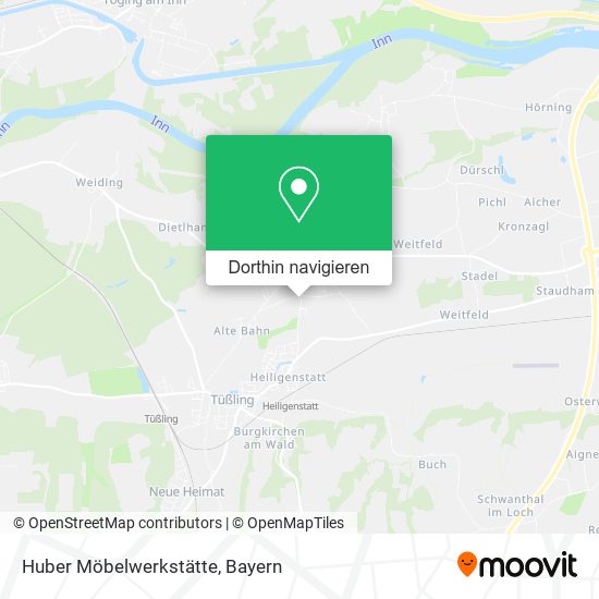 Huber Möbelwerkstätte Karte