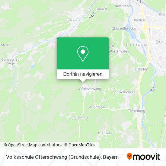 Volksschule Ofterschwang (Grundschule) Karte
