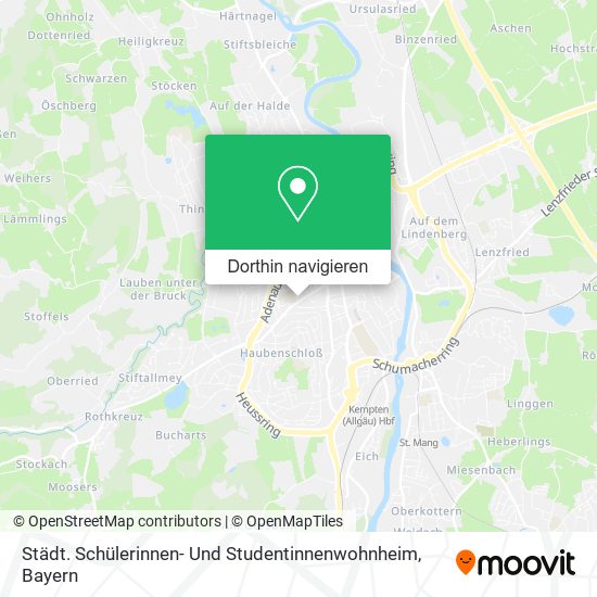 Städt. Schülerinnen- Und Studentinnenwohnheim Karte