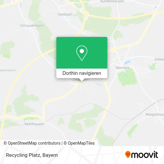 Recycling Platz Karte