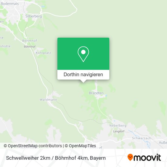 Schwellweiher 2km / Böhmhof 4km Karte