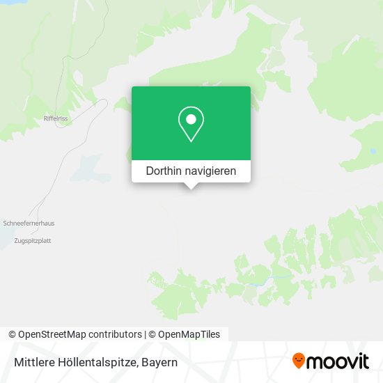 Mittlere Höllentalspitze Karte
