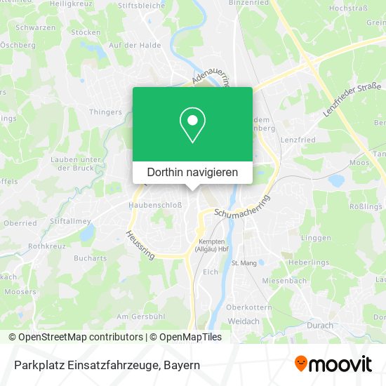 Parkplatz Einsatzfahrzeuge Karte