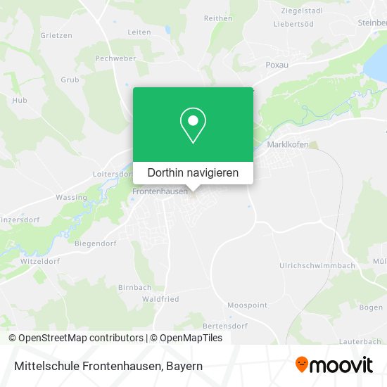 Mittelschule Frontenhausen Karte